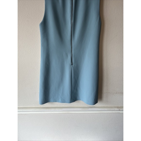 ALICE + OLIVIA Coley sleeveless shift dress Expose Zip MIDI Preppy Minimalist 8 - Picture 10 of 12